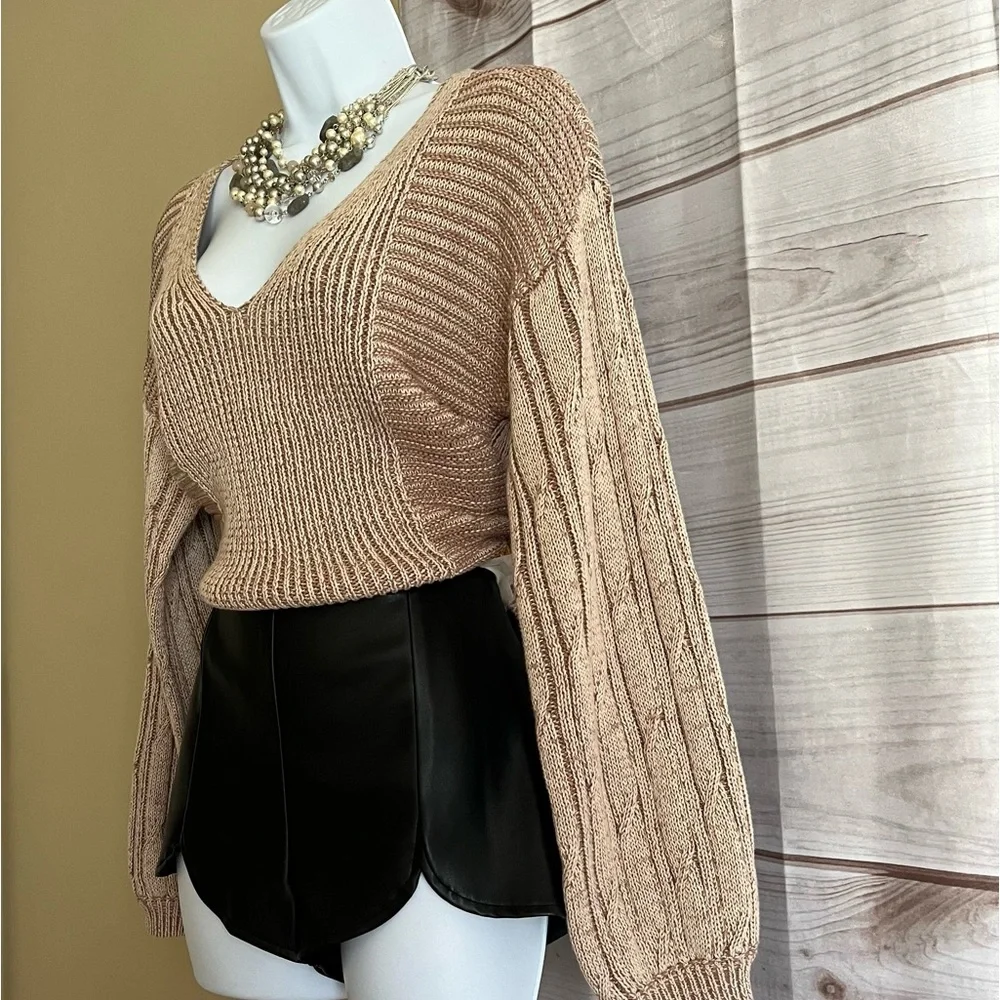 Free People When It Rains Sweater NWT - Picture 13 of 16